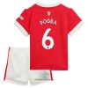 Officiële Voetbalshirt + Korte Broek Manchester United Pogba 6 Thuis 2021-22 - Kids